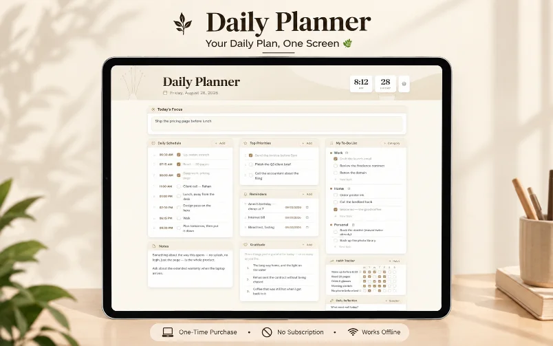 Daily Planner overview